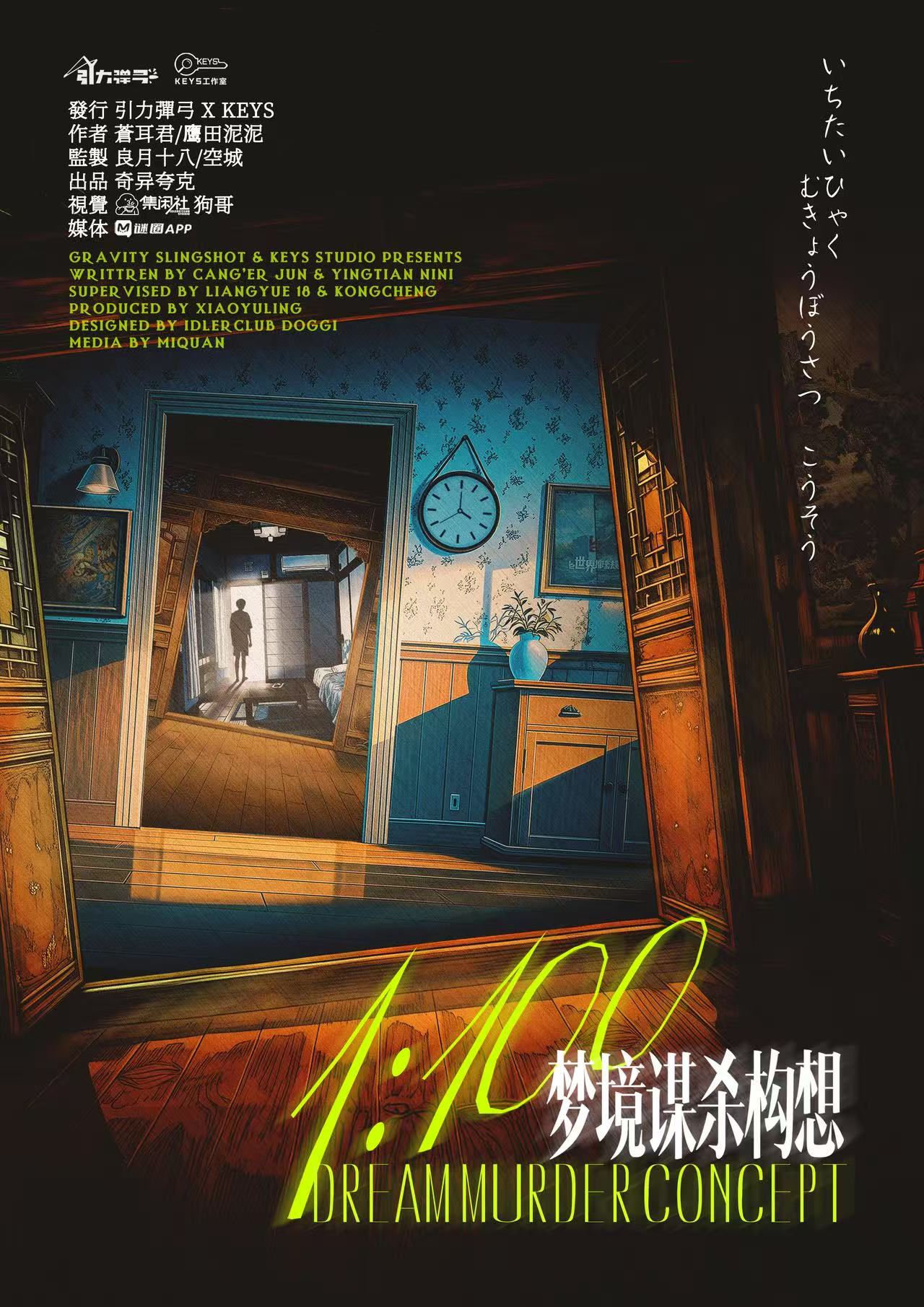 《1:100梦境谋杀构想》剧本杀复盘:故事背景与设定揭秘+角色的秘密